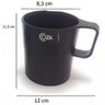 Caneca Escolar 250ml Plástica Xícara Preta Água Café Achocolatado Coza Empilhável Casual Avulsa - 3