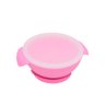 Tigela de Silicone com base de Sucção e tampa Pink - 1