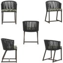 Ver imagem 5 de Mesa e 6 Cadeiras e Noronha Marrom E5 Trama Original Preto