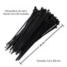 500 Enforca Gato Cinta Plástica Abraçadeira Lacre de Nylon 3.6x100mm Fita Hellerman 10cm Preto - 2
