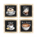 Ver imagem 5 de Quadro Decorativo 20x20cm 4 Un Titulos Moldura Carvalho