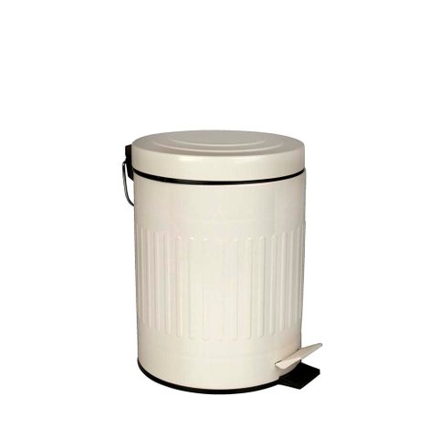 Lixeira Retrô Bege 5 L