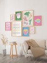 Ver imagem 1 de Kit 8 Quadros Decorativos Good Mood Delicado