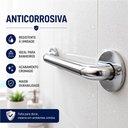 Ver imagem 5 de 04 Barras de Apoio 60cm Aço Inoxidável Polido Barra de Apoio para Box Banheiro Idoso Premium