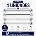 Ver imagem 2 de 04 Barras de Apoio 60cm Aço Inoxidável Polido Barra de Apoio para Box Banheiro Idoso Premium