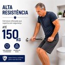 Ver imagem 6 de 04 Barras de Apoio 60cm Aço Inoxidável Polido Barra de Apoio para Box Banheiro Idoso Premium