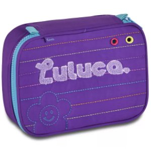 Estojo Box Luluca Luluca Clio Style Girassol Lu24612 Roxo