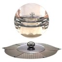 Ver imagem 1 de Tampa Frigideira Panela Universal Retratil Ajustavel Inox Cocçao Regula Tamanho Conserva Alimentos