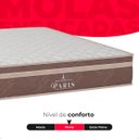 Ver imagem 6 de Cama Box Casal + Colchão Paris Molas Ensacadas Pocket - 61x138x188cm - e-Shop Casa - Couro
