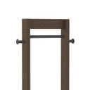 Ver imagem 6 de Cabideiro Mancebo para Roupas com 4 Ganchos e 2 Prateleiras: Preto com Nogal