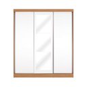 Ver imagem 1 de Guarda Roupas Casal 3 Portas de Correr 3 Espelhos Kappesberg Tapajós/branco 180cm