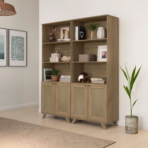 Conjunto Sala de Estar: 2 Estantes Trama 4709