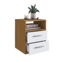 Ver imagem 4 de Mesa de Cabeceira 48cm com 2 Gavetas e Nicho Integrato