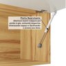 Cozinha de Canto 100% Mdf  8 Peças 14 Portas e Vidro Reflecta 321cm Vicenza Espresso Móveis - 9