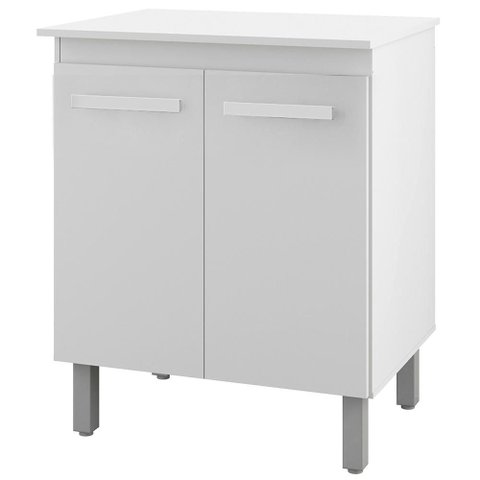 Balcao Multiuso 2 Portas 75 Cm Serena Branco Mobbs