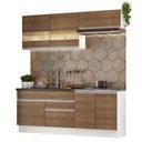 Ver imagem 3 de Armário de Cozinha Compacta 200cm Branco/Rustic Glamy Madesa 07