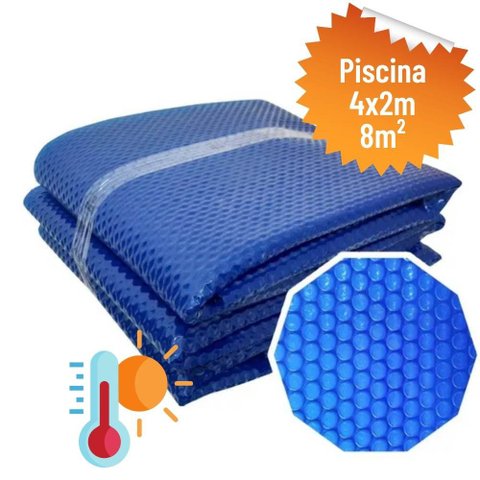 Capa Térmica Bolha 300 micras para Piscinas de 04x02 (08m²)