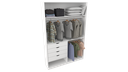 Ver imagem 4 de Armário Arara Gaveta Milena M4 100% Mdf (closet Lojas ) Vetorial Móveis Branco