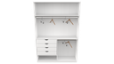 Ver imagem 2 de Armário Arara Gaveta Milena M4 100% Mdf (closet Lojas ) Vetorial Móveis Branco