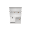 Ver imagem 2 de Armário Arara Gaveta Milena M4 100% Mdf (closet Lojas ) Vetorial Móveis Branco