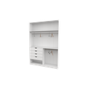Ver imagem 5 de Armário Arara Gaveta Milena M4 100% Mdf (closet Lojas ) Vetorial Móveis Branco