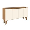 Ver imagem 4 de Buffet de Sala Jantar Quartzo 4 Portas Nature-off White - Henn