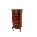 Ver imagem 1 de Mesa Cabeceira Criado Gaveteiro Redondo Luiz Xv Madeira de Lei