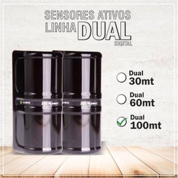 Sensor de Barreira Ativo Ipec Dual 100 Duplo Feixe 100 Mts - 2