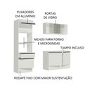 Ver imagem 5 de Cozinha Compacta Madesa Topazio Pop com Armário, Balcão e Tampo Branco