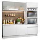 Ver imagem 3 de Cozinha Compacta Madesa Topazio Pop com Armário, Balcão e Tampo Branco