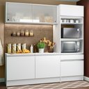 Ver imagem 1 de Cozinha Compacta Madesa Topazio Pop com Armário, Balcão e Tampo Branco