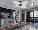 Ver imagem 2 de Ventilador de Teto Office Jet Aspen Venti-delta Preto Rattan Branca 220v