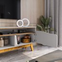 Ver imagem 3 de Rack Ilhabela Tv 75" Moderno 5 Nichos e 2 Portas Soft Close