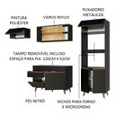 Ver imagem 5 de Armário de Cozinha Completa 260cm Preto Reims Madesa XA01