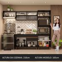 Ver imagem 6 de Armário de Cozinha Completa 260cm Preto Reims Madesa XA01