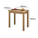 Ver imagem 4 de Conjunto Mesa Dobrável com 4 Bancos para Sala de Jantar Marrom/Inovata/Freijó