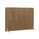 Ver imagem 1 de Cabeceira Cama Box Estofada Casal Casal Clean Suede Bege - Simbal