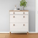 Ver imagem 1 de Sapateira Vertical Hall de Entrada 2 Portas 1 Gaveta Mikka Branco 16 Pares Idimex