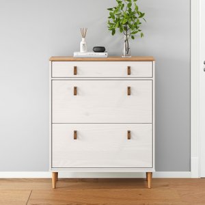 Sapateira Vertical Hall de Entrada 2 Portas 1 Gaveta Mikka Branco 16 Pares Idimex