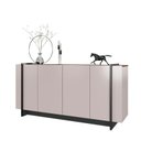 Ver imagem 2 de Aparador para Sala Buffet Ambiente Copacabana Off White Nogueira Real Preto Acetinado Colibri