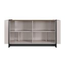 Ver imagem 4 de Aparador para Sala Buffet Ambiente Copacabana Off White Nogueira Real Preto Acetinado Colibri