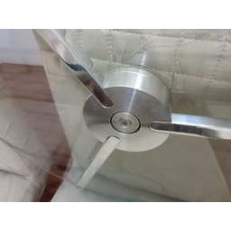 Prato Giratório/girador de Mesa Vidro/alumínio -diametro:70 - 4