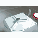 Ver imagem 3 de Prato Giratório/girador de Mesa Vidro/alumínio -diametro:70