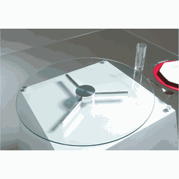 Prato Giratório/girador de Mesa Vidro/alumínio -diametro:70 - 3