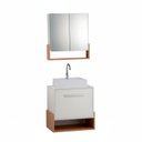 Ver imagem 6 de Gabinete e Espelheira 80cm Inspira Design Branco/Salmão