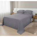 Ver imagem 1 de Colcha de Casal Flora Renda Habitat Cinza de 2, 20m x 2,40m.