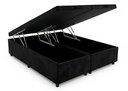 Ver imagem 1 de Cama Box Baú Casal Bipartido 69 Diversas Cores (138x188x42) - Suede Preto