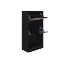 Ver imagem 4 de Armário Sapateira Tropical Preto 2 Prateleiras - Poquema