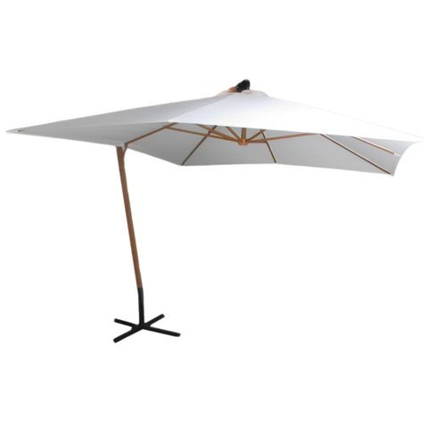 Ombrelone Guarda Sol Sombreiro Lateral Praia Piscina Chácara 3m Cobertura Retrátil Ventilado Estrutu