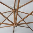 Ver imagem 6 de Ombrelone Guarda Sol Sombreiro Lateral Praia Piscina Chácara 3m Cobertura Retrátil Ventilado Estrutu